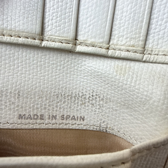 Chanel Caviar Leather Skin Coco Chanel Bi Fold Beige Wallet Vintage Authentic - Picture 10 of 11